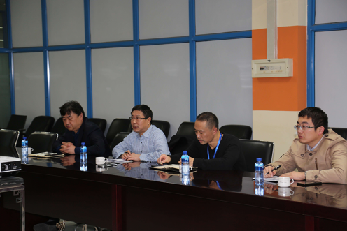 万名干手下下层烟台市国企一队到平博pinnacle软件公司调研座谈